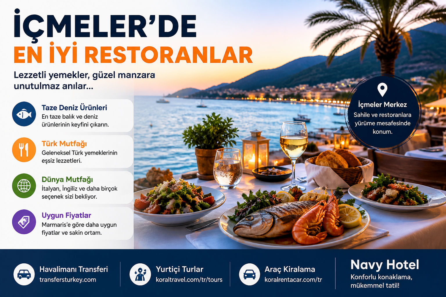 İçmeler’de En İyi Restoranlar